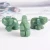Import Natural Gemstone Elephant Green Aventurine 1.5&quot; Stone Figurine Decoration Carfts from China