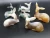 Import Natural green stone  unpolished deer shape animal carving home decoration or gift for sale from China