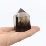 Natural smoky crystal point quartz crystal point for decoration