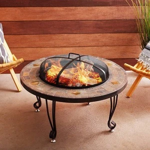 Natural Stone Outdoor Fire Pit With Cover