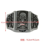 New arrival high quality skull belt head,40mm skull lighter western slab belt buckle