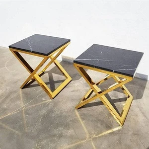 New arrival modern design top metal coffee table