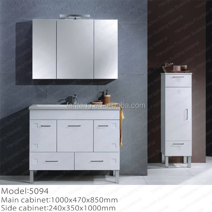 New arrival modern wood bathroom cabinet pvc wall cabinet with mirror