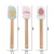 Import New arrival unique design in stock 2pcs easter baking set easter silicone spatula with beech wood handle cookie cutter set from China