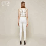 New Arrival White Female Casual Skinny Pants