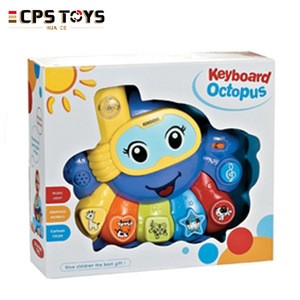 New arrivalstoys electric musical instrument keyboard piano baby octopus toy
