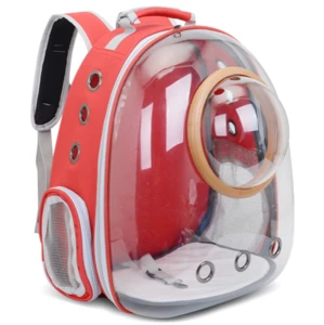  new Beautiful Breathable Portable Pet Carrier Bag Outdoor Travel puppy cat bag Transparent Space Pet Backpack Capsule