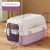 Import New cat air box pet consignment portable carrier cat cage cat bag dog car transport box from China