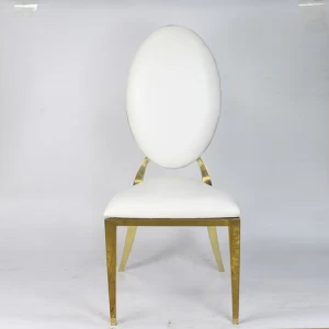 New Design banquet chair gold Luxury stainless steel wedding chairs Dining Stainless Steel Chair