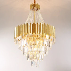 New design decoration crystal chandelier modern asfour square ceiling light
