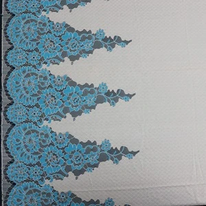 new design double-color brocade cotton eyelash lace fabric