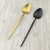 Import New design stainless steel 18/10 flatware,gold spoon,black spoon set from China