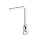 New electroplating chrome process polished kitchen sink single hole faucet