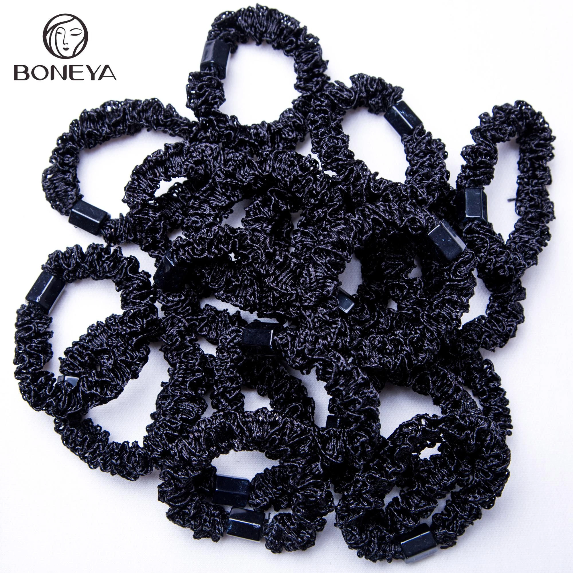 New high-elastic elastic hair accessories irregular braided cloth wild hair ring