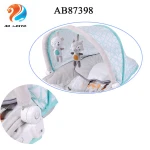 New high quality comfy fabrics electric musical vibrating foldable tent baby swing chair,baby rocking chair with soft toys
