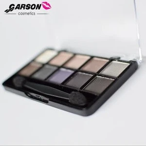 New Hot cake Garson 10 colors multi-colored shimmer eyeshadow eye make up with private label