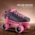 Import New Product Pvc Upper Material Double Row Custom Flash Roller Skate from China