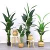 New style 90-210cm Bird of Paradise Tree Plastic Leaf Small Large Potted Ornamental indoor Artificial Tree Plant for Home Decor