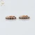 Import New Trendy Design Black Moissanite Diamond Solid Rose Gold Dainty Hoop Earrings, Black Moissanite Huggie Earrings from China