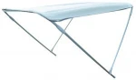 New waterproof oxford fabric Bimini 2arms/ 3bow Top Boat Cover with Storage Bag Blue/white