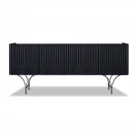 Nordic Furniture Walnut Finish side table Buffet Cabinet Modern