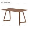 nordic walnut wood dining table