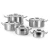NSF listed Induction 2-100 Liter Stainless Steel Low & High Casserole for Restaurant kitchen