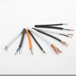 OEM 60227 IEC 52 rvv 2 3 4 core  BC or CCA flexible copper wire conductor 0.75mm 1.0mm 1.5mm 2.5mm PVC insulation electric cable