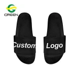 OEM black blank slippers,custom made slippers brand name blank slide sandal,custom summer beach pvc sliders slippers for men