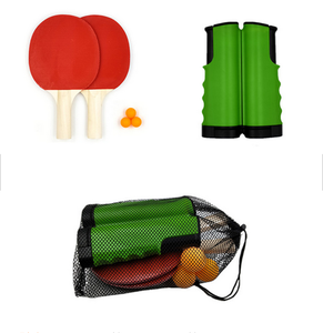 OEM manufacturer supply 4 bat 6 balls 1bag of table tennis racket kit hot wholesale price custom pingpong paddle kits