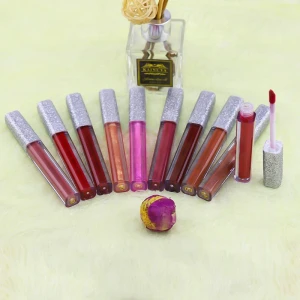 OEM Private Label 5 Pieces  Holiday Lip Color Set Multi Color Glitter Lipstick Set Water Proof Long-Lasting  Lipstick