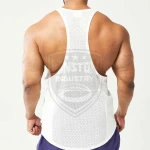 OEM Service Design Mens Stringer Cotton Made Sleeveless Slim Fit Mens Stringer