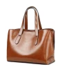OEM women tote bags genuine leather  fashion women  handbags factory wholesale price lady handbags