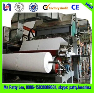 offset printing machine for sale A4/A3 paper making machine raw material : waste paper ,virgin pulp,