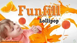 Orange Flavor Lollipop Candy