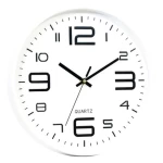 Original design 12 Inch black silent Creative stylish Quartz Round Home Decor Customize 3D number plastic Modern Wall clock