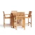 Import Outdoor Bar Table and Chair Set Garden Stool High Chair Teak Wood Table Top Bar Set from China