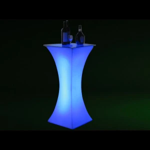 Outdoor color change led illuminated table/ led table lamp/ led plastic hotel mini bar