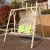 Import outdoor furniture covered two seat patio swing with canopy from China