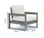 Import Outdoor Furniture Waterproof One Seat Sofa Customized Color Single Sofa Chair Modern Plastic One-seat Sofa from China