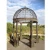 Import outdoor metal canopy stone gazebo for grass decoration from China
