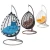 Import Outdoor Patio Furniture Rattan  Garden Chair Hanging Wicker Egg Shaped Patio Swings from China