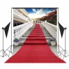 Outdoor Staircase Red Carpet Photography Backdrop Outdoor Wedding Photo Studio Background
