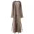 Import Over the knee long cashmere robe cardigan thick knitted loose coat cashmere bathrobe from China