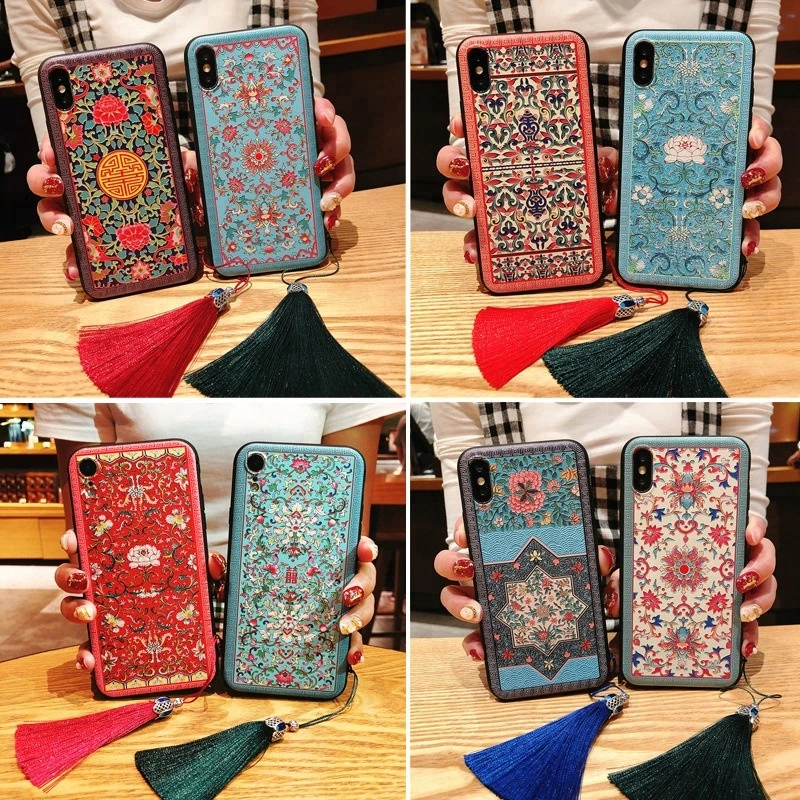 Palace flower for iphone X /Xs /Xr /Xs Max case.8 style for iphone case make in china