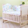 Pan cheap healthy cot babys bed solid wood wooden baby crib with wheels