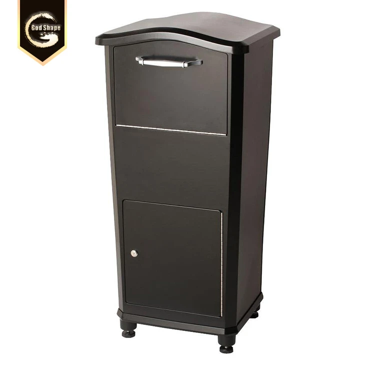 parcel box with lock outdoor  freestanding mailbox custom post office box