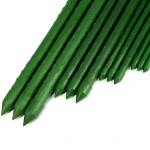 PE Coated Garden Stakes Metal Plastic Coated Plant Tomato Cage for  Supports Climbing