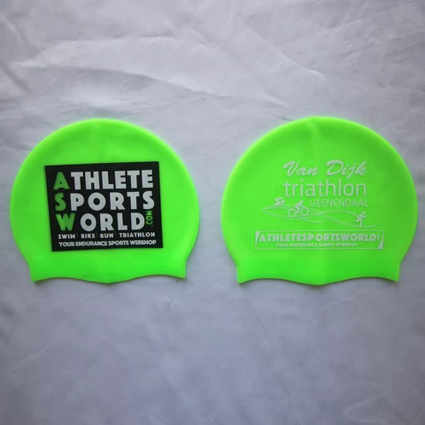 Personalized Custom Logo Waterproof Swim Hat Caps silicone Swimming Cap