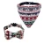 Import Pet christmas bow ties collar set butterfly bow tie cat bandanna triangle scarf buckle collar and drooling towel for small dog from China
